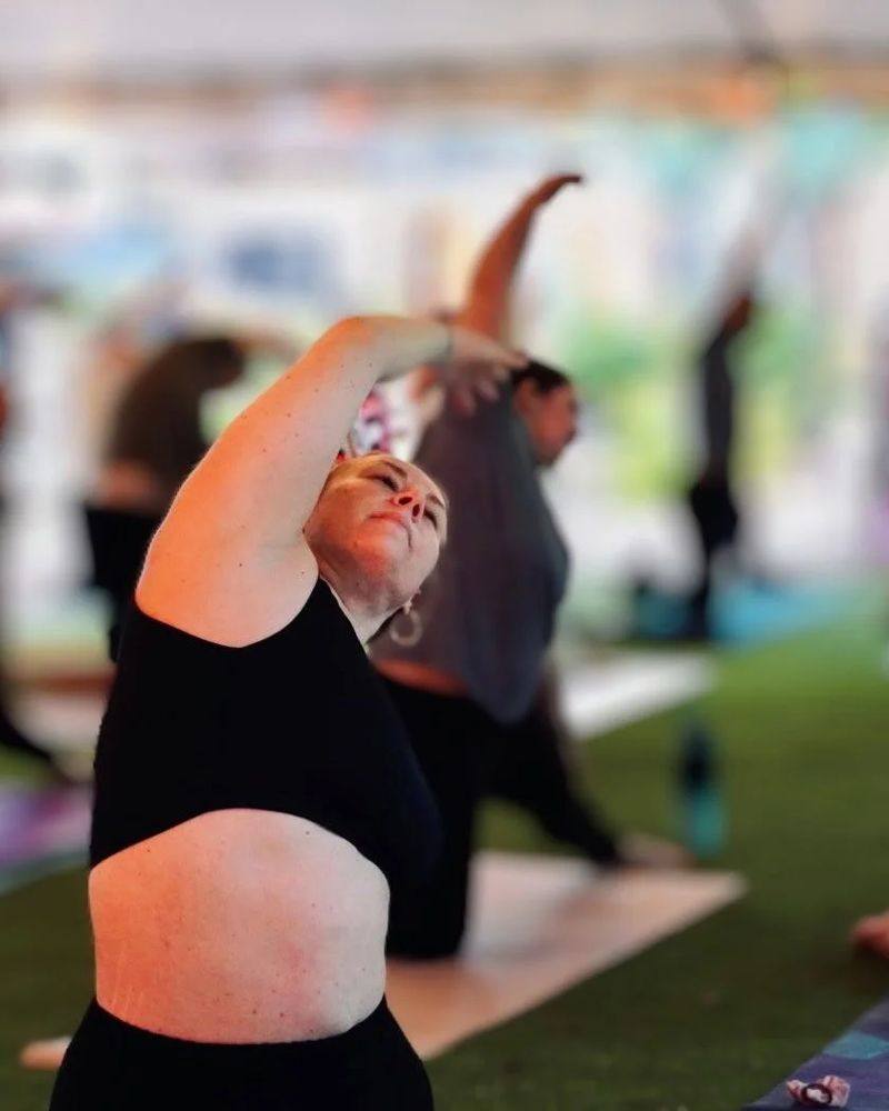 Portrait of Stephanie Thurm, teacher at The Yoga Loft in Wake Forest